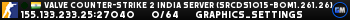 Valve Counter-Strike 2 india Server (srcds1015-bom1.261.26)
