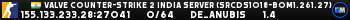 Valve Counter-Strike 2 india Server (srcds1018-bom1.261.27)