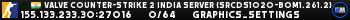 Valve Counter-Strike 2 india Server (srcds1020-bom1.261.2)