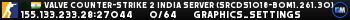Valve Counter-Strike 2 india Server (srcds1018-bom1.261.30)