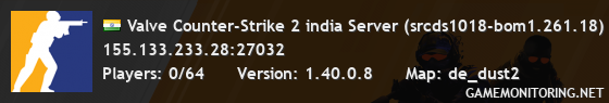 Valve Counter-Strike 2 india Server (srcds1018-bom1.261.18)