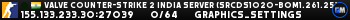 Valve Counter-Strike 2 india Server (srcds1020-bom1.261.25)