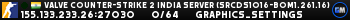 Valve Counter-Strike 2 india Server (srcds1016-bom1.261.16)