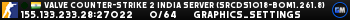 Valve Counter-Strike 2 india Server (srcds1018-bom1.261.8)