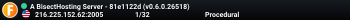 A BisectHosting Server - 81e1122d (v0.6.0.26518)
