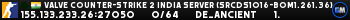 Valve Counter-Strike 2 india Server (srcds1016-bom1.261.36)