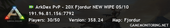 ArkDex PvP - 20X Fjordur NEW WIPE 05/10