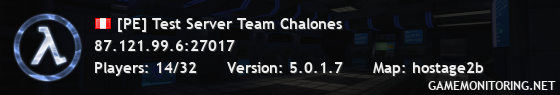 [PE] Test Server Team Chalones