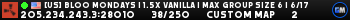 [US] Bloo Mondays | 1.5x Vanilla | Max Group size 6 | 5/13