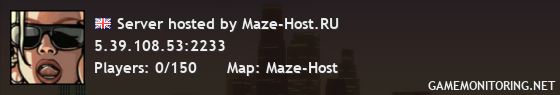 Server hosted by Maze-Host.RU