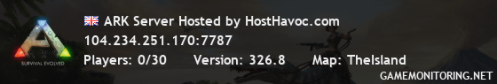 ARK Server Hosted by HostHavoc.com