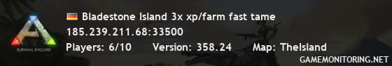 Bladestone Island 3x xp/farm fast tame