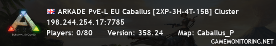 ARKADE PvE-L EU Caballus [2XP-3H-4T-15B] Cluster