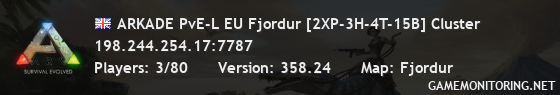 ARKADE PvE-L EU Fjordur [2XP-3H-4T-15B] Cluster