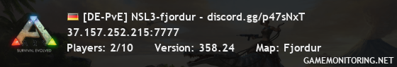 [DE-PvE] NSL3-fjordur - discord.gg/p47sNxT