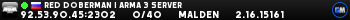 Red Doberman | Arma 3 Server