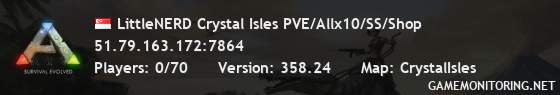 LittleNERD Crystal Isles PVE/Allx10/SS/Shop