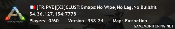 [FR.PVE][X3]CLUST:5maps:No Wipe,No Lag,No Bullshit