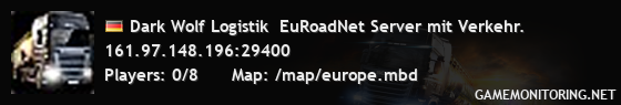 Dark Wolf Logistik  EuRoadNet Server mit Verkehr.