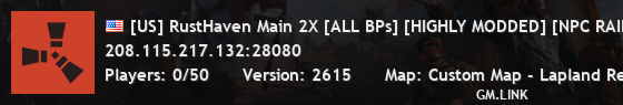 [US] RustHaven Main 2X [ALL BPs] [HIGHLY MODDED] [NPC RAID BASE