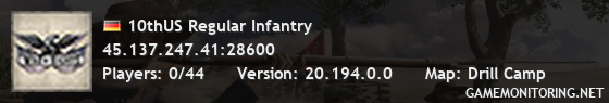10thUS Regular Infantry