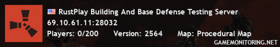 RustPlay Building And Base Defense Testing Server