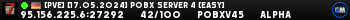 [PVE] [16.03.2024] PoBx Server 4 [EASY]