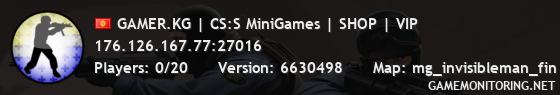 GAMER.KG | CS:S MiniGames | SHOP | VIP