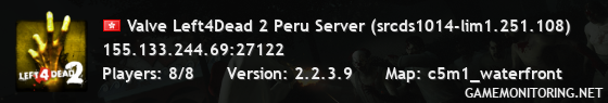 Valve Left4Dead 2 Peru Server (srcds1014-lim1.251.108)