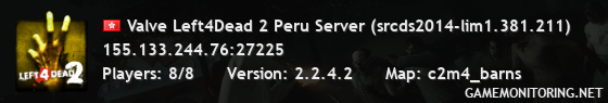 Valve Left4Dead 2 Peru Server (srcds2014-lim1.381.211)