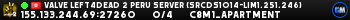 Valve Left4Dead 2 Peru Server (srcds1014-lim1.251.246)