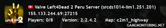 Valve Left4Dead 2 Peru Server (srcds1014-lim1.251.201)