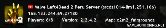 Valve Left4Dead 2 Peru Server (srcds1014-lim1.251.166)