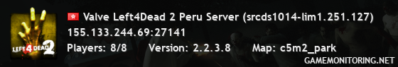 Valve Left4Dead 2 Peru Server (srcds1014-lim1.251.127)