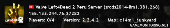 Valve Left4Dead 2 Peru Server (srcds2014-lim1.381.268)