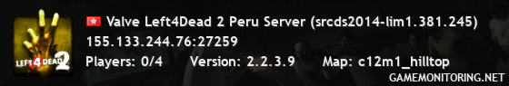 Valve Left4Dead 2 Peru Server (srcds2014-lim1.381.245)