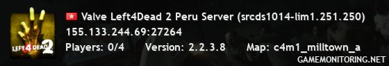 Valve Left4Dead 2 Peru Server (srcds1014-lim1.251.250)