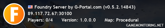 Foundry Server by G-Portal.com (v0.5.0.14565)
