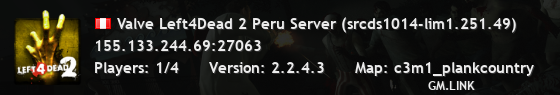 Valve Left4Dead 2 Peru Server (srcds1014-lim1.251.49)