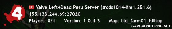 Valve Left4Dead Peru Server (srcds1014-lim1.251.6)