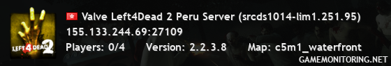 Valve Left4Dead 2 Peru Server (srcds1014-lim1.251.95)
