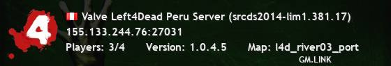 Valve Left4Dead Peru Server (srcds2014-lim1.381.17)