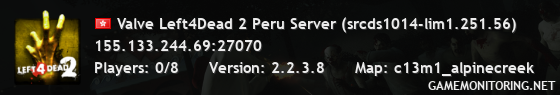Valve Left4Dead 2 Peru Server (srcds1014-lim1.251.56)