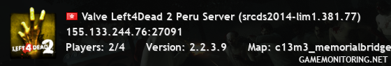 Valve Left4Dead 2 Peru Server (srcds2014-lim1.381.77)