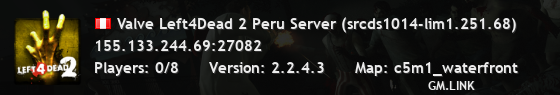 Valve Left4Dead 2 Peru Server (srcds1014-lim1.251.68)