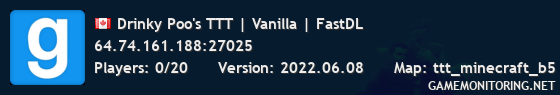 Drinky Poo's TTT | Vanilla | FastDL