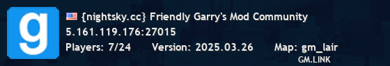 {nightsky.cc} Friendly Garry's Mod Community