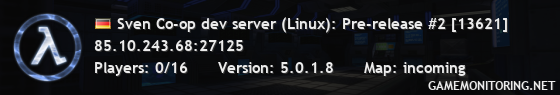 Sven Co-op dev server (Linux): Pre-release #2 [13612]