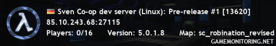 Sven Co-op dev server (Linux): Pre-release #1 [13610]