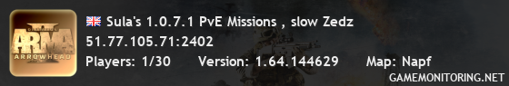 Sula's 1.0.7.1 PvE Missions , slow Zedz